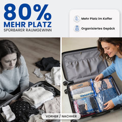 myHodo Vakuumbeutel für Reisen (14 Stück, versch. Größen, S-L)