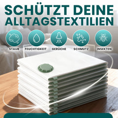 myHodo 10er Set Vakuumbeutel für Kleidung (60x80 cm) für platzsparende Aufbewahrung