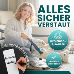 myHodo Vakuumierbeutel Kleidung Extra Groß XXL (6 Stück, 80x120 cm)