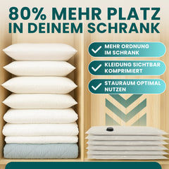 myHodo 10er Set Vakuumbeutel für Kleidung (60x80 cm) für platzsparende Aufbewahrung