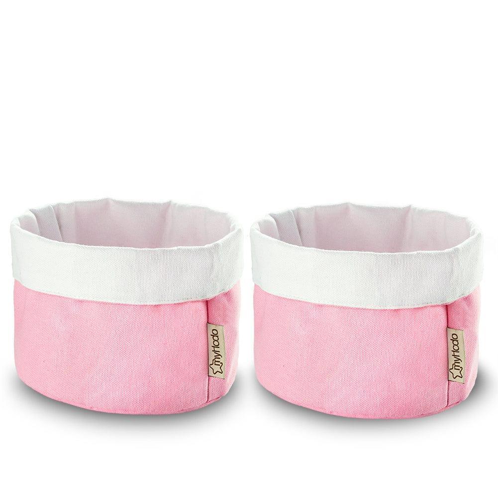 Körbchen Aufbewahrungskorb aus 100% Baumwolle Rosa (versch. Größen) myHodo