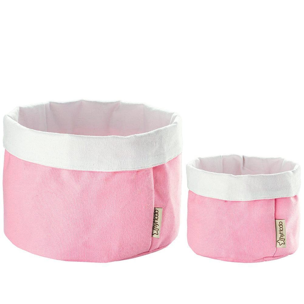 Körbchen Aufbewahrungskorb aus 100% Baumwolle Rosa (versch. Größen) myHodo