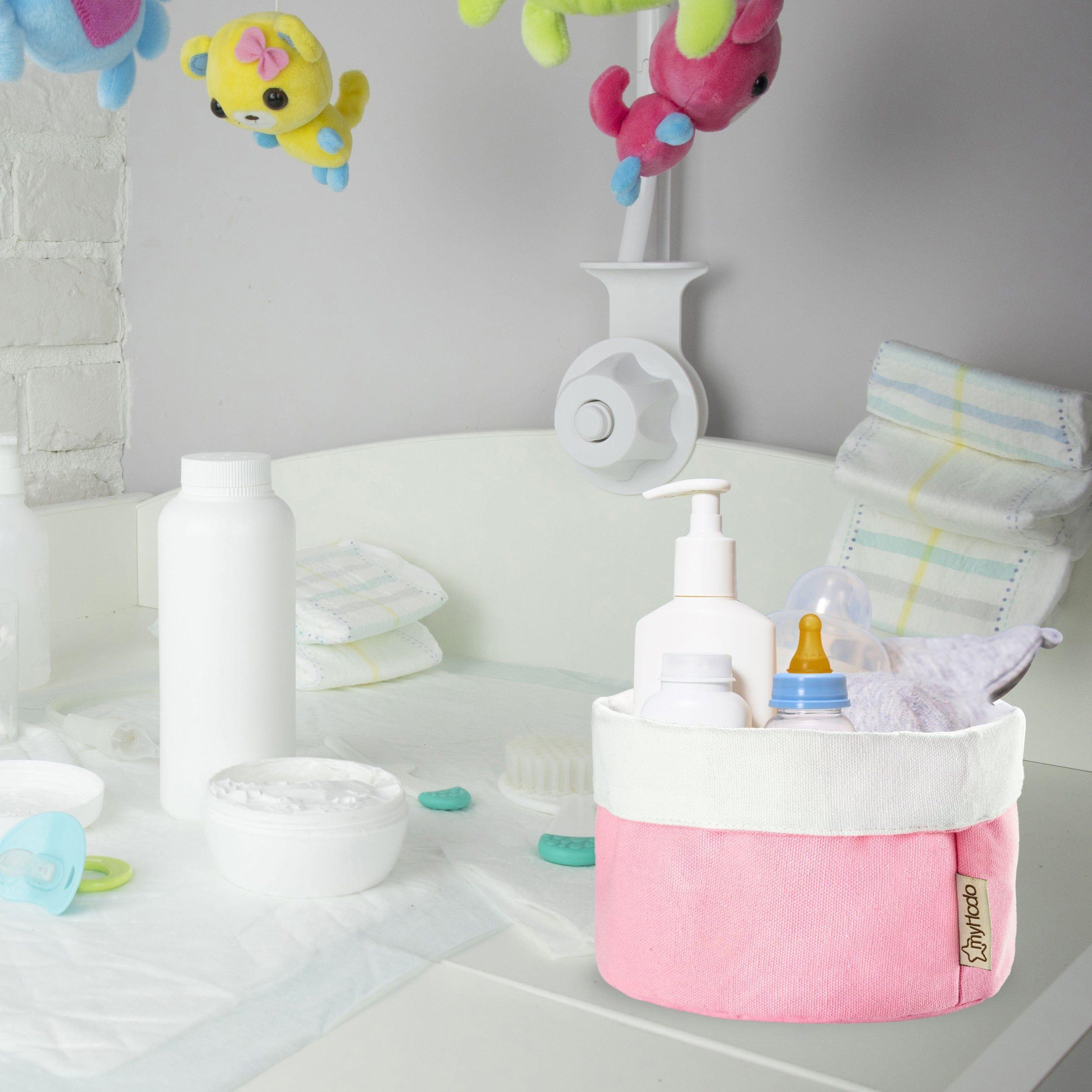 Körbchen Aufbewahrungskorb aus 100% Baumwolle Rosa (versch. Größen) myHodo