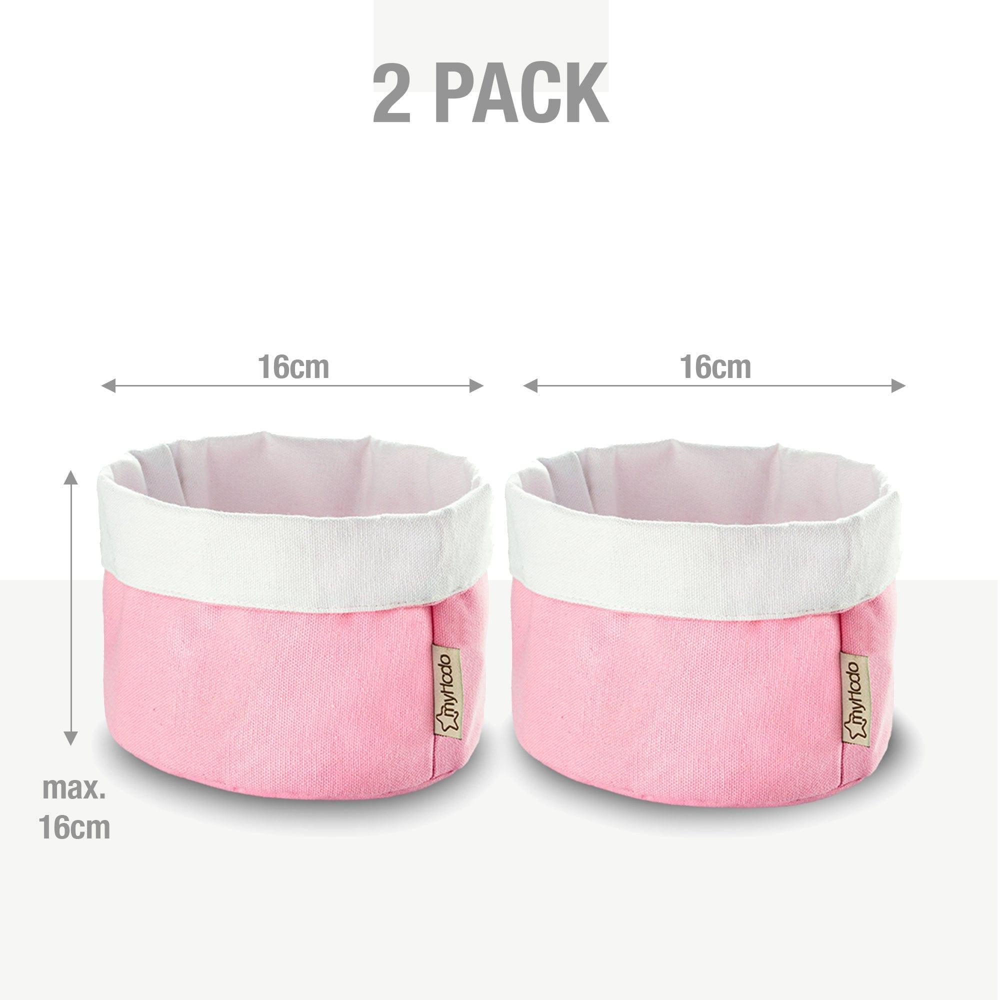 Körbchen Aufbewahrungskorb aus 100% Baumwolle Rosa (versch. Größen) myHodo
