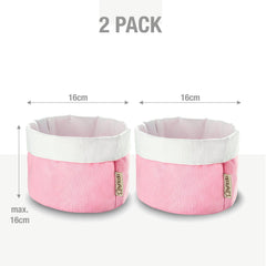 Körbchen Aufbewahrungskorb aus 100% Baumwolle Rosa (versch. Größen) myHodo