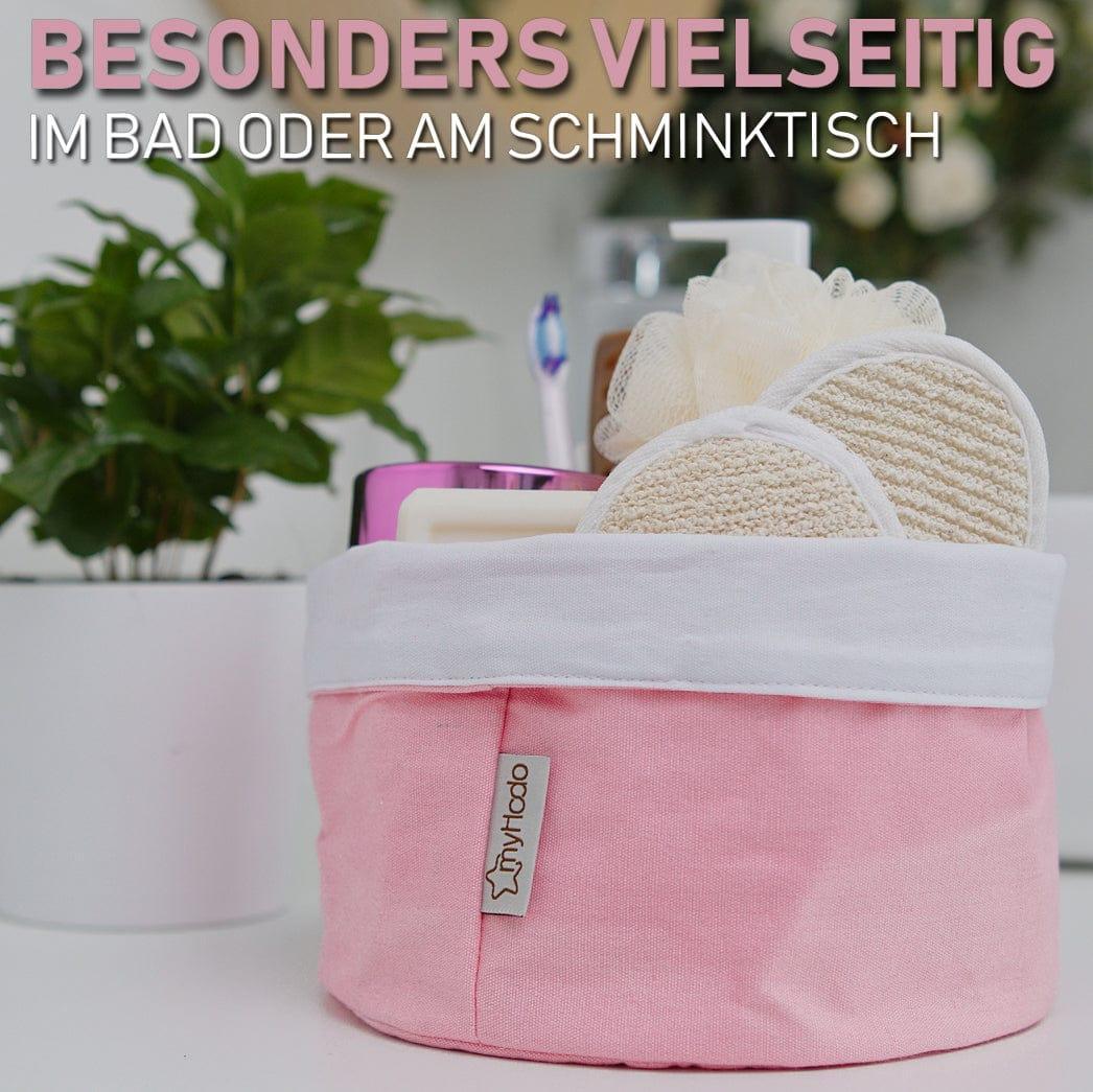Körbchen Aufbewahrungskorb aus 100% Baumwolle Rosa (versch. Größen) myHodo