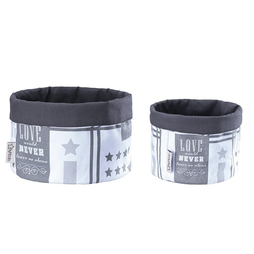 Körbchen Aufbewahrungskorb aus 100% Baumwolle Vintage (versch. Größen) myHodo