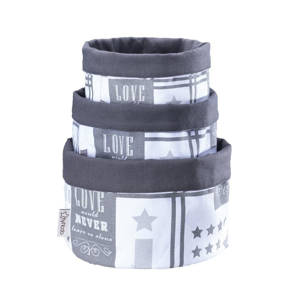 Körbchen Aufbewahrungskorb aus 100% Baumwolle Vintage (versch. Größen) myHodo