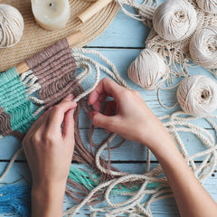 Baumwollgarn Premium Makramee Garn (Gelb) von myHodo - OEKO-TEX Baumwolle