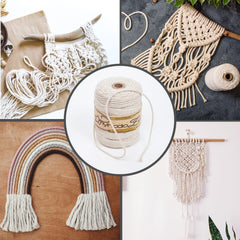 Baumwollgarn Premium Makramee Garn (Blau) von myHodo - OEKO-TEX Baumwolle