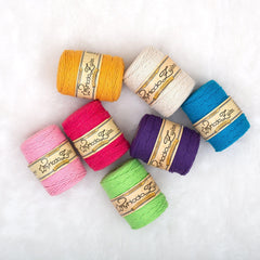 Baumwollgarn Premium Makramee Garn (Rosa) von myHodo - OEKO-TEX Baumwolle