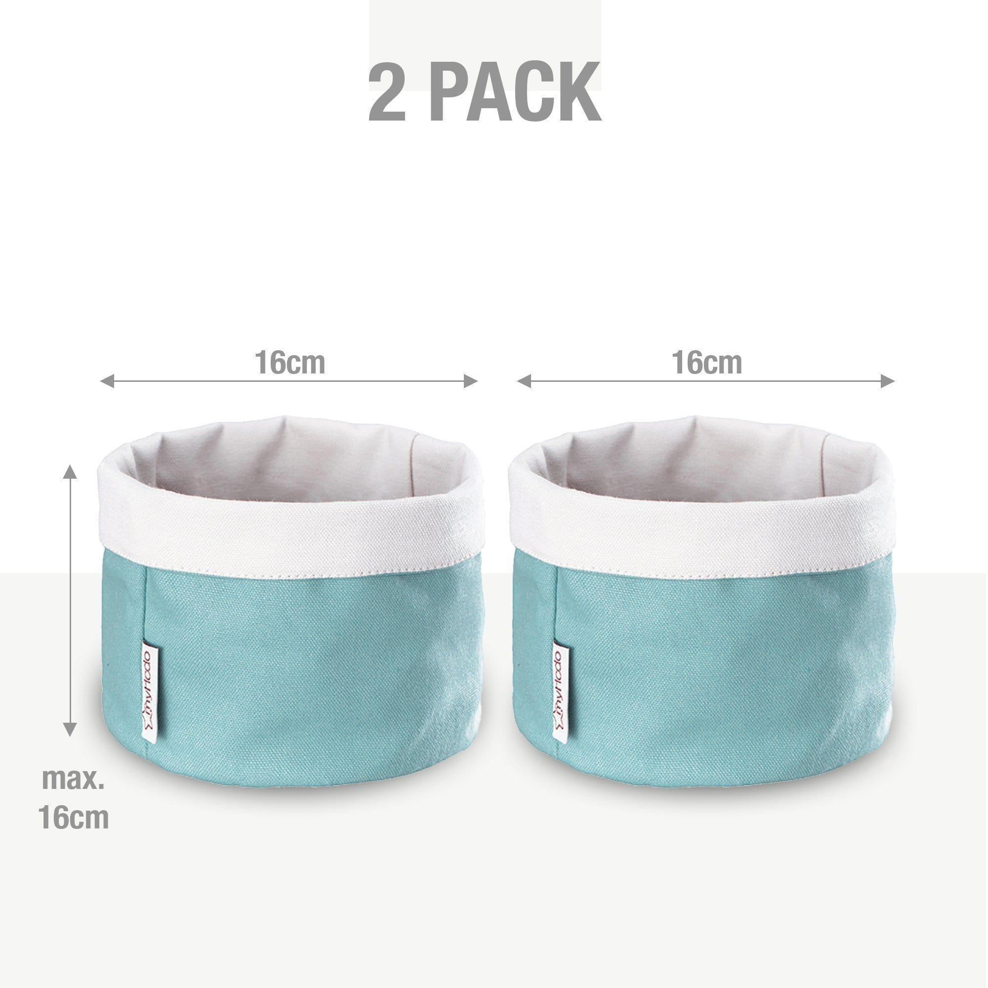 Körbchen Brötchenkorb aus 100% Baumwolle Blau (versch. Größen) myHodo