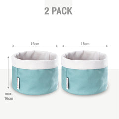 Körbchen Brötchenkorb aus 100% Baumwolle Blau (versch. Größen) myHodo