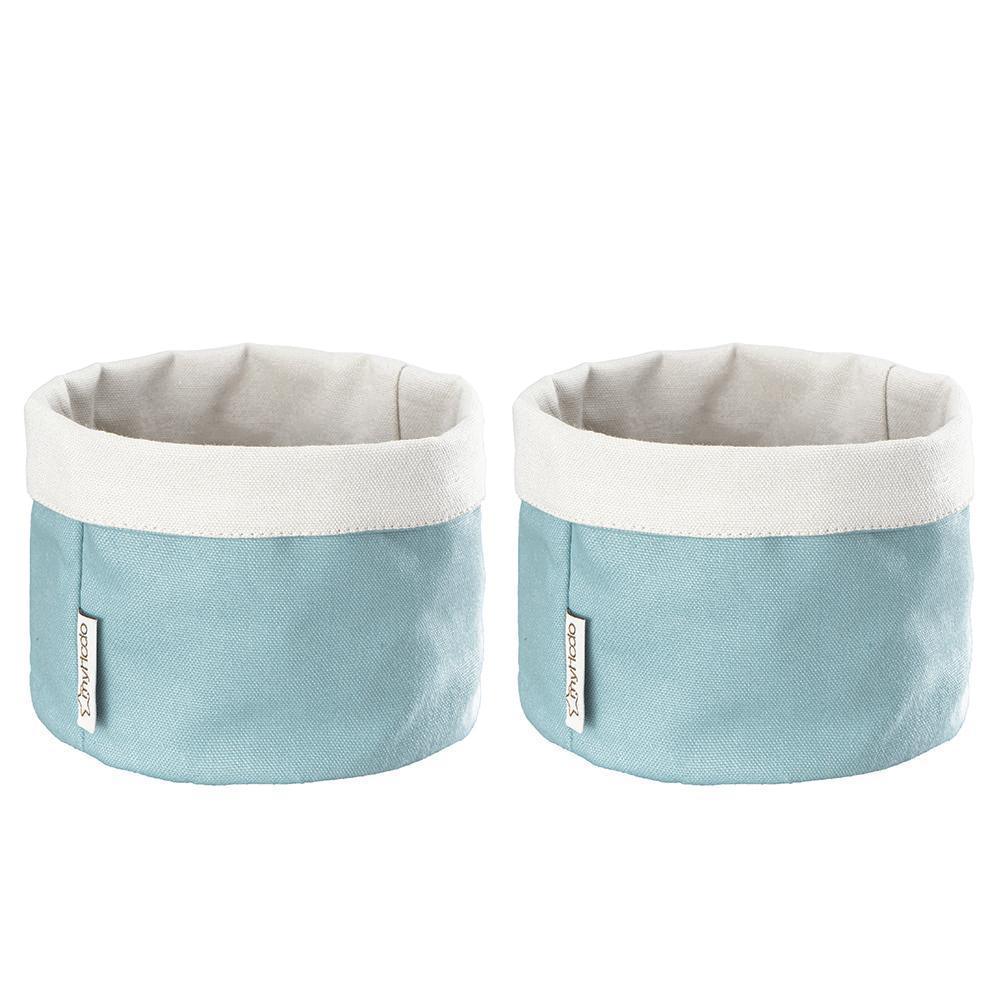 Körbchen Brötchenkorb aus 100% Baumwolle Blau (versch. Größen) myHodo