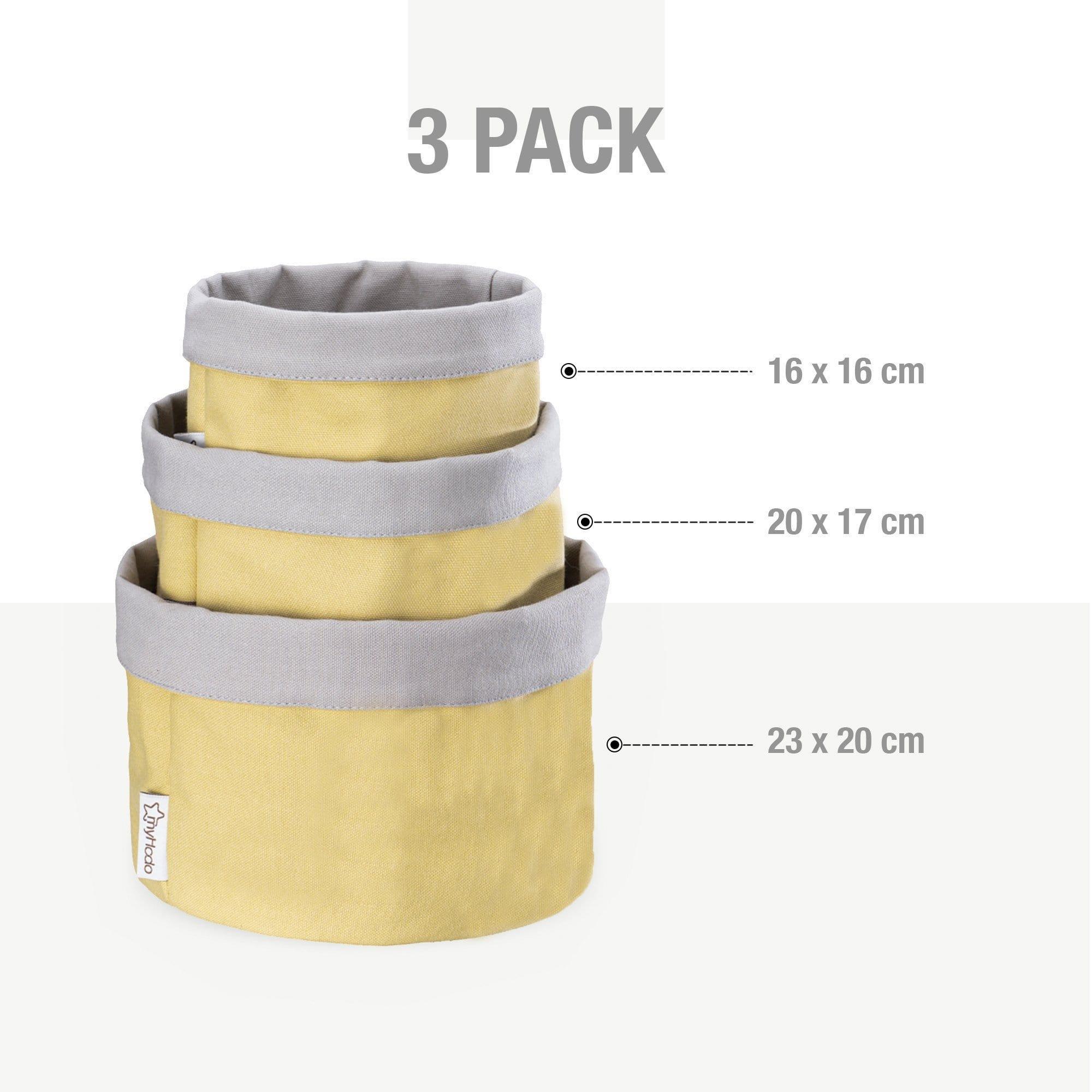 Körbchen Körbchen aus 100% Baumwolle Gelb (versch. Größen) myHodo