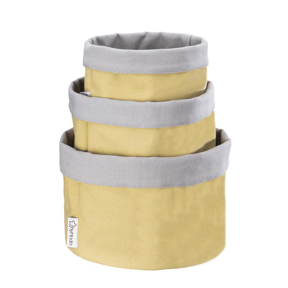 Körbchen Körbchen aus 100% Baumwolle Gelb (versch. Größen) myHodo