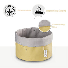 Körbchen Körbchen aus 100% Baumwolle Gelb (versch. Größen) myHodo