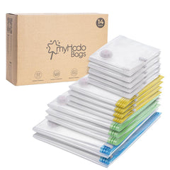 Vakuumbeutel myHodo Vakuumbeutel für Kleidung (14 Stück, versch. Größen, L-XL)