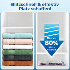 myHodo Vakuumierbeutel Kleidung Extra Groß XXL (6 Stück, 80x120 cm)