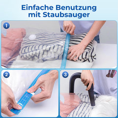 myHodo Vakuumierbeutel Kleidung Extra Groß XXL (6 Stück, 80x120 cm)