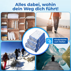 myHodo Reise Vakuumbeutel zum Rollen (14+1 Stk, versch. Größen)