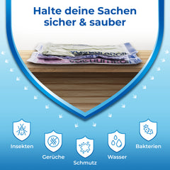 myHodo Reise Vakuumbeutel zum Rollen (14+1 Stk, versch. Größen)