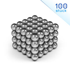 silberne Magnete Neodym Magnetkugeln Extra Stark 5mm Silber (64 - 1024 Stück) myHodo 
