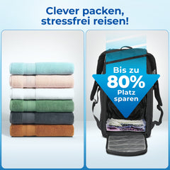 myHodo Reise Vakuumbeutel zum Rollen (14+1 Stk, versch. Größen)
